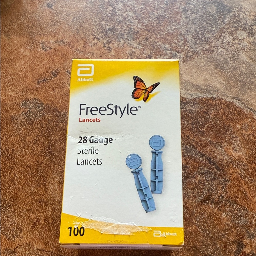 Freestyle Yellow and White Lancets